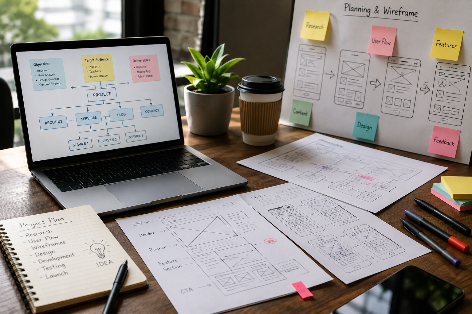 Planning & Wireframe Creation